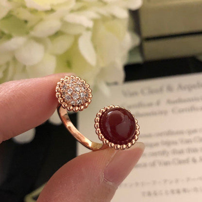 [Lucky Star]PERLEE COULEURS DIAMOND ROSE GOLD BETWEEN THE FINGER RING