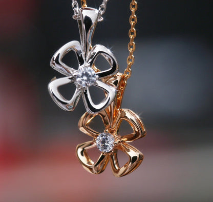 [Lucky Star]FIOREVER HALSKETTE DIAMANT ZENTRUM