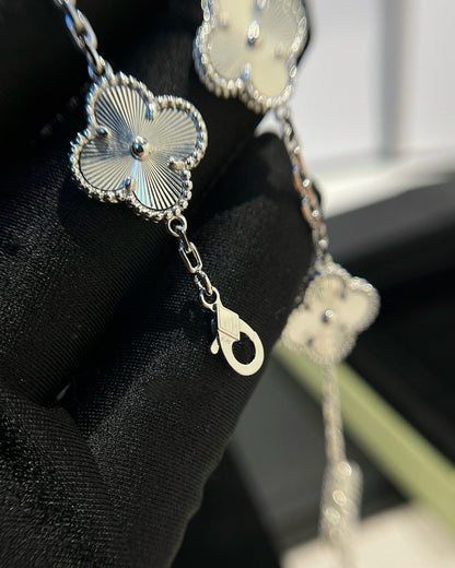 [Lucky Star]CLOVER SILVER 5 MOTIFS BRACELET